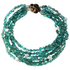 Seven Strand Apatite Necklace