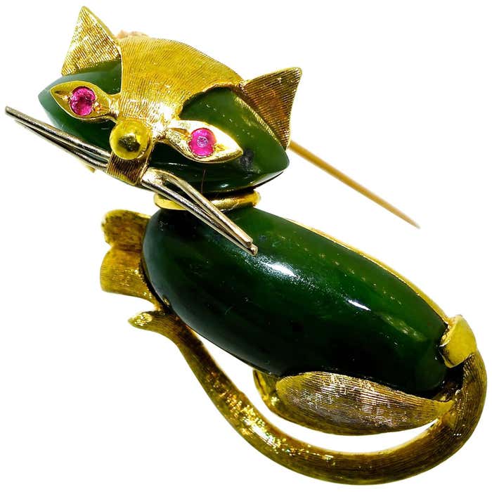 Cartier Kitty Cat, circa 1955 at 1stDibs | cartier kitten, kitty cartier