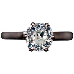 Antique Russian  Art Nouveau Diamond Engagement  Ring  For 