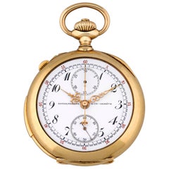 Patek Philippe Gelbgold Minutenrepetition Split Second Chronograph Taschenuhr