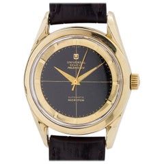 Universal Geneve Yellow Gold Stainless Steel Polerouter Wristwatch, circa 1960s