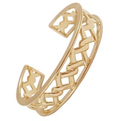 18 Karat Gelbgold Mini-Manschettenarmband mit Ordanen