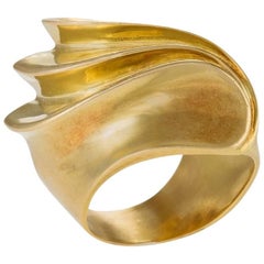 French 'Modernist' Gold Ring