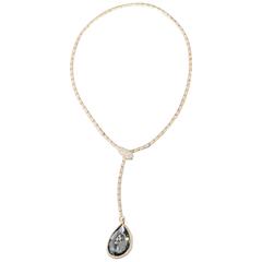 Chopard Floating Diamond Gold Snake Necklace