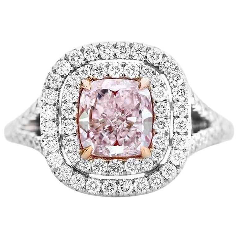 GIA Fancy Light Pink Diamond Ring