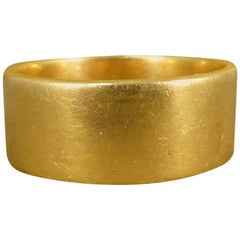 Antique Art Deco 18 Carat Gold Wedding Band Ring