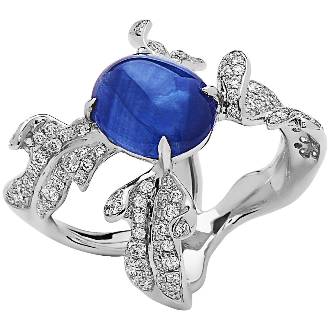 Emilio Jewelry Sapphire Diamond Ring