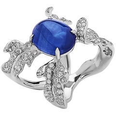 Emilio Jewelry Sapphire Diamond Ring