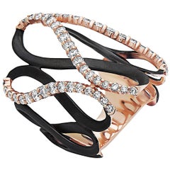 Emilio Jewelry Lovely Rose Gold Diamond Ring