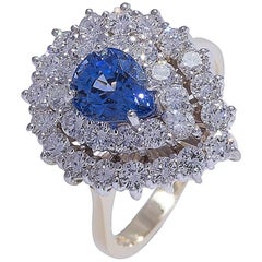 Classic Sapphire and Diamond Cocktail Ring