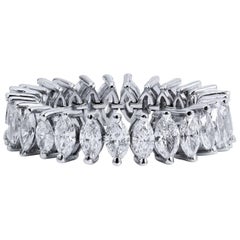 Marquis Cut Diamond Eternity Band