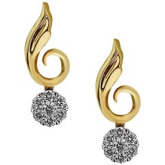 Rose Gold Petit Diamond Earrings