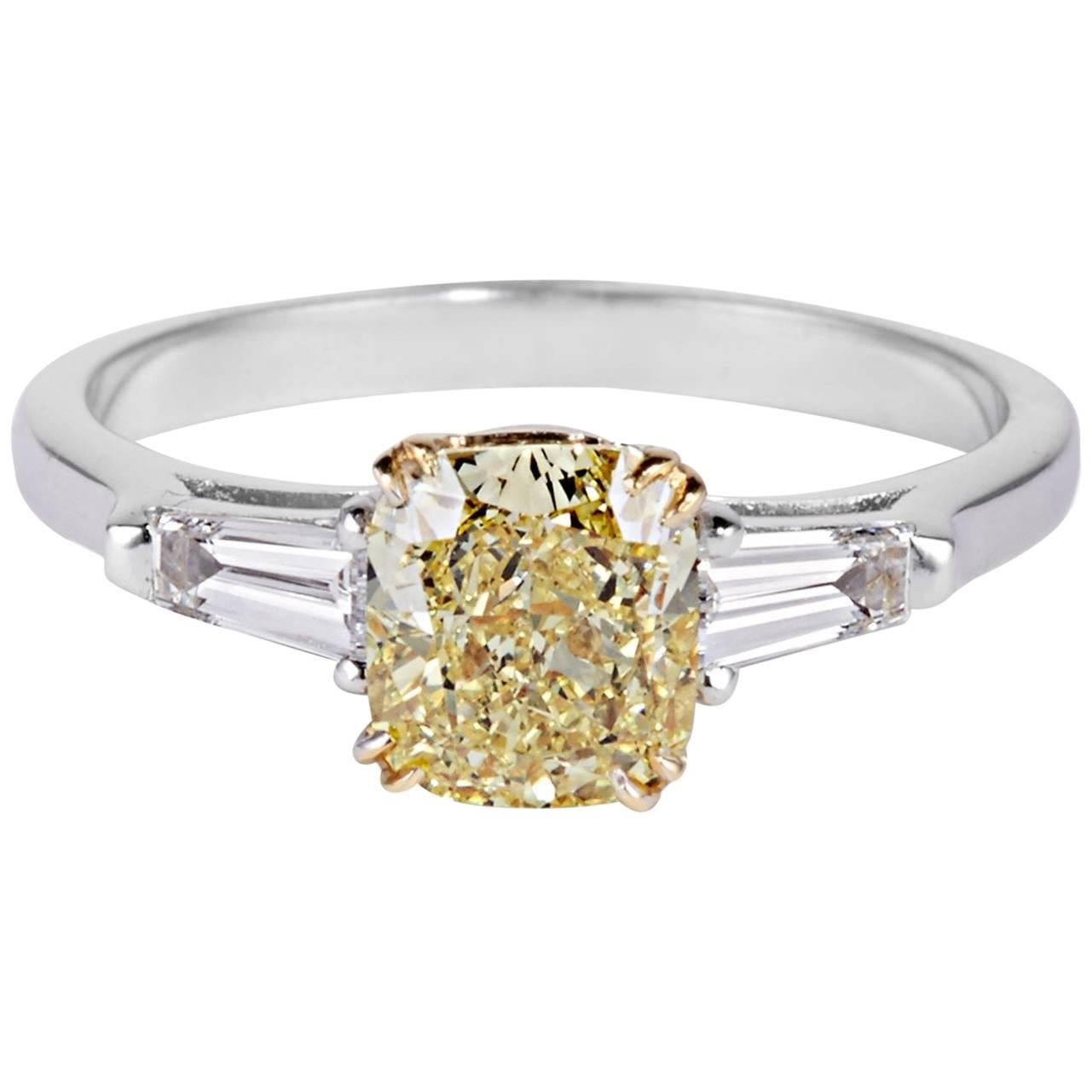 Cushla Whiting 1.59 Carat FIY  Cushion Cut Diamond 'Barbara' Engagement Ring For Sale