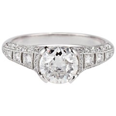 Cushla Whiting 'Esther' 1.11 Carat Old Cut Diamond Platinum Engagement Ring