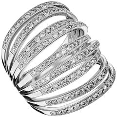 Charline White Gold Pavé Diamond Ring