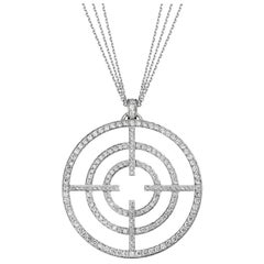 Akillis Licence to Akillis Extra Large Pendant 18 Karat Gold White Diamonds