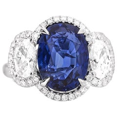 GRS White Gold Sapphire and Diamond Ring
