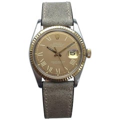 Rolex Yellow Gold Stainless Steel Oyster Perpetual Datejust Wristwatch, 1970s