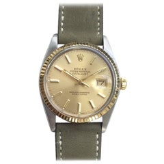 Rolex Steel and Gold Oyster Perpetual Datejust Automatic Wristwatch