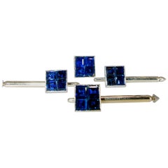 Van Cleef & Arpels Invisibly Set Sapphire Shirt Studs