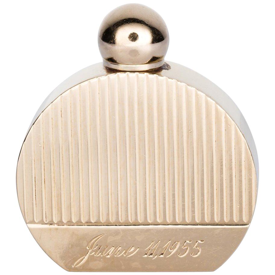 14 Karat Yellow Gold Miniature Perfume Bottle For Sale