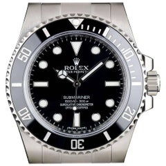 Rolex Stainless Steel Submariner Non-Date automatic wristwatch, ref 114060