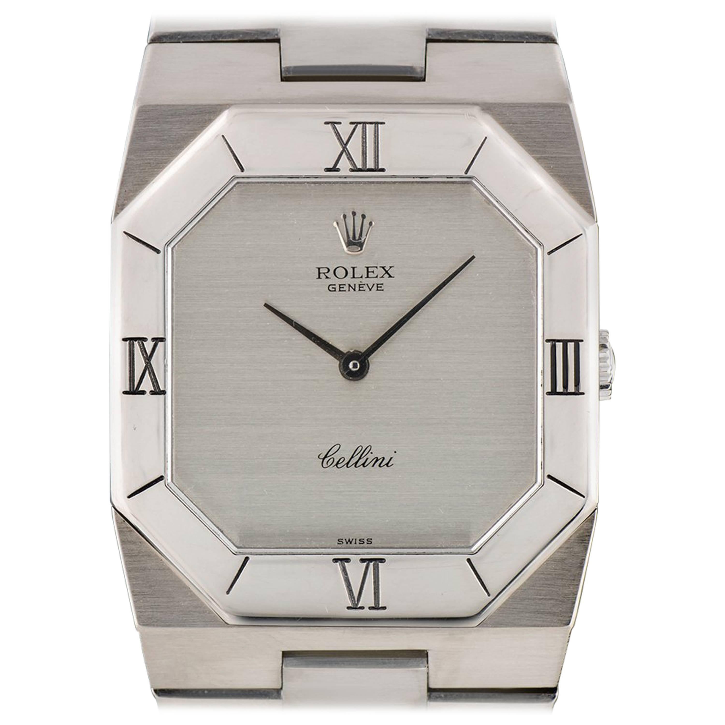 Rolex White Gold Vintage Cellini automatic wristwatch ref 4350