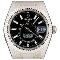 Rolex Stainless Steel Annual Calendar Sky-Dweller automatic wristwatch