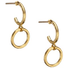 Gurhan “Hoopla” Drop Earrings in 24 Karat Yellow Gold