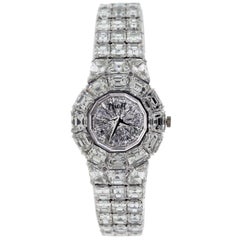 Retro Piaget Platinum Diamond Limelight Aura mechanical Wristwatch 