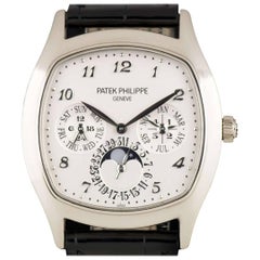 Patek Philippe White Gold Perpetual Calendar Moonphase automatic Wristwatch 