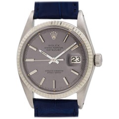 Rolex Stainless Steel Datejust Wide Boy Self Winding Wristwatch Ref 1601
