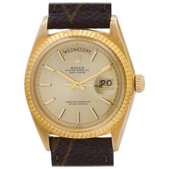 Rolex Yellow Gold Day Date Self Winding Wristwatch Ref 1803, circa 1969