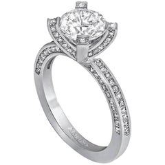 Alex Soldier 1 Carat E Color VS1 GIA Certified Diamond Gold Engagement Ring