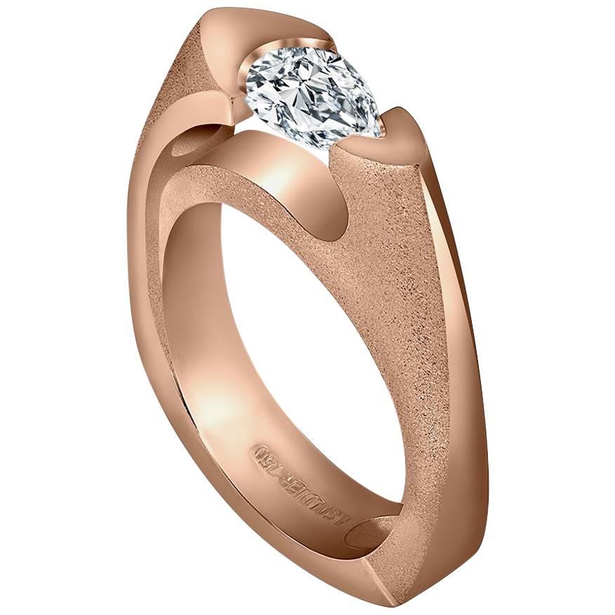 Alex Soldier Diamond Rose Gold Passion Engagement Ring One of a Kind