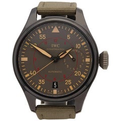 Montre-bracelet automatique Miramar Pilot's Chronograph Top Gun en céramique de l'IWC