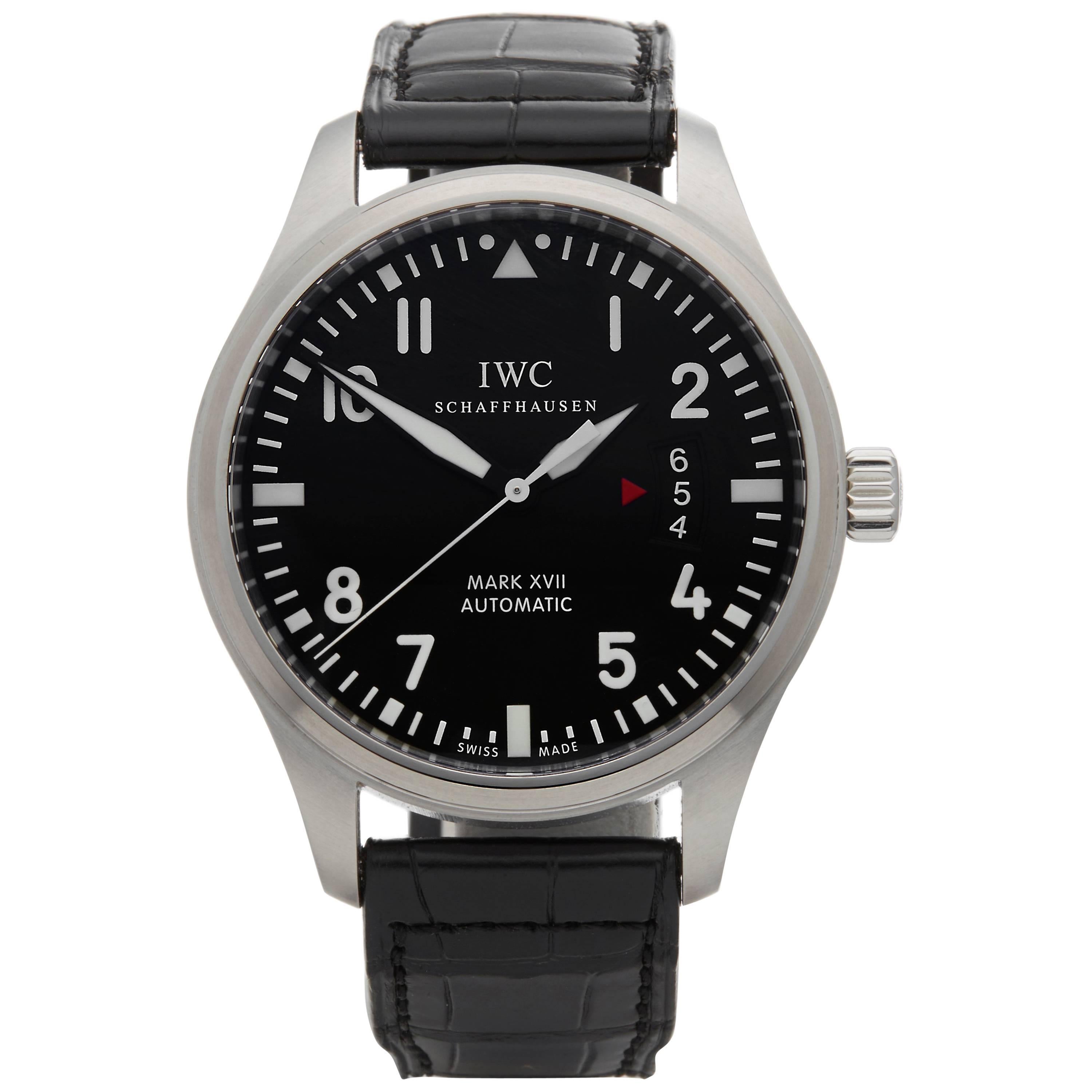 IWC Stainless Steel Mark Xvii Pilots Automatic Wristwatch Ref IW326501, 2017