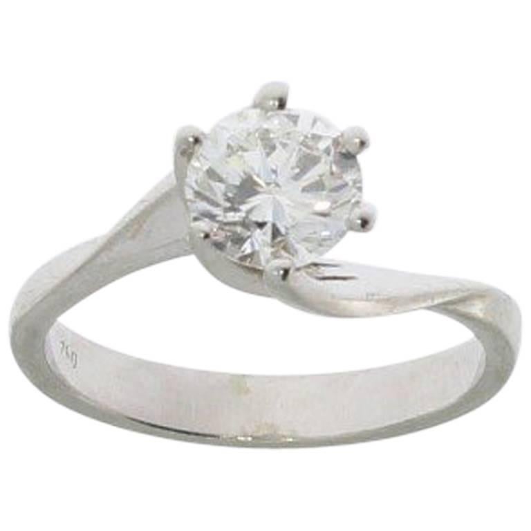 Solitaire Engagement Gold Ring For Sale