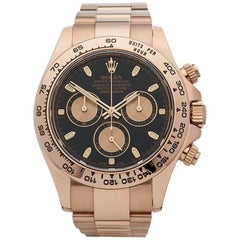 Used Rolex Rose Gold Daytona Chronograph Automatic Wristwatch Ref 116505, 2017