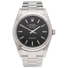 Used Rolex Stainless Steel Air King Automatic Wristwatch Ref 14000, 1987