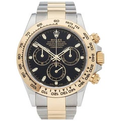 Rolex Yellow Gold Stainless Steel Daytona Chronograph Automatic Wristwatch