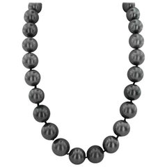 Tahitian South Sea Pearl with Diamonds Necklace Tahitian South Sea Pearl with Diamonds Necklace