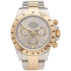 Rolex Yellow Gold Stainless Steel Daytona Chronograph Automatic Wristwatch