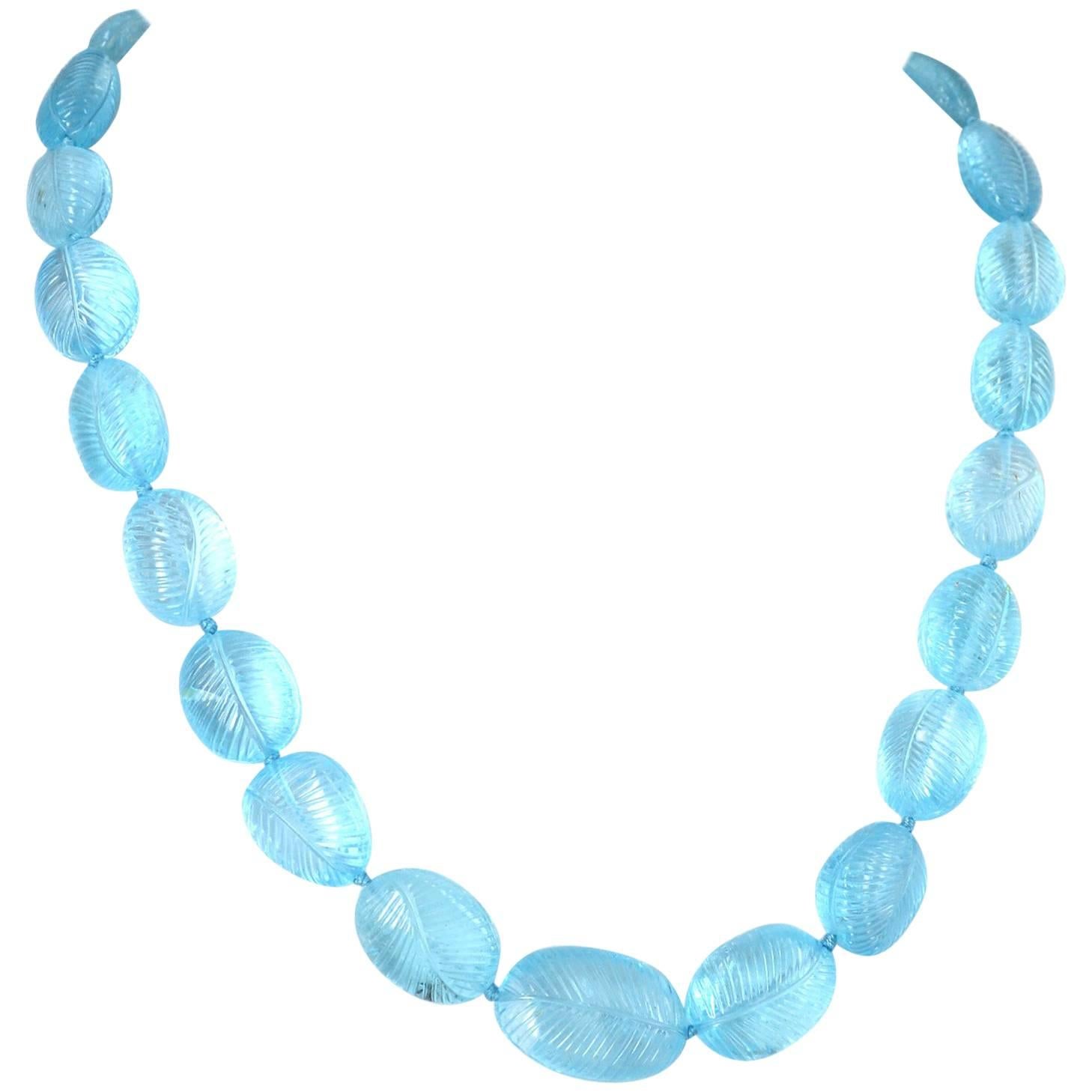 18K Gold Plated 39.10ctw Sky Blue & London Blue Topaz Station Necklace main image 0