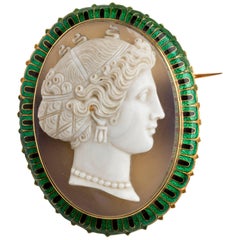 Antique Cameo Brooch, France, Early 19th Century