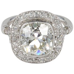 4.20 Carat Diamond Solitaire Plus Platinum Ring