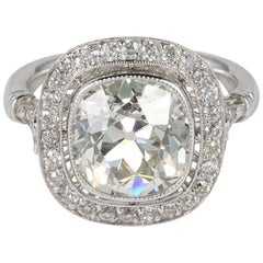  4.20 Carat Diamond Solitaire Plus Platinum Ring