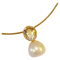 Michael Kneebone Paspaley South Seas Pearl "Silver Sapphire" Pendant