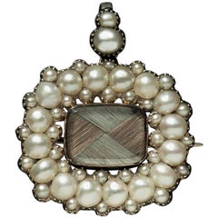 Georgian Pearl Mourning Pendant