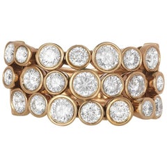 Roberto Coin Cento Frizzante Rose Gold and Diamond Ring